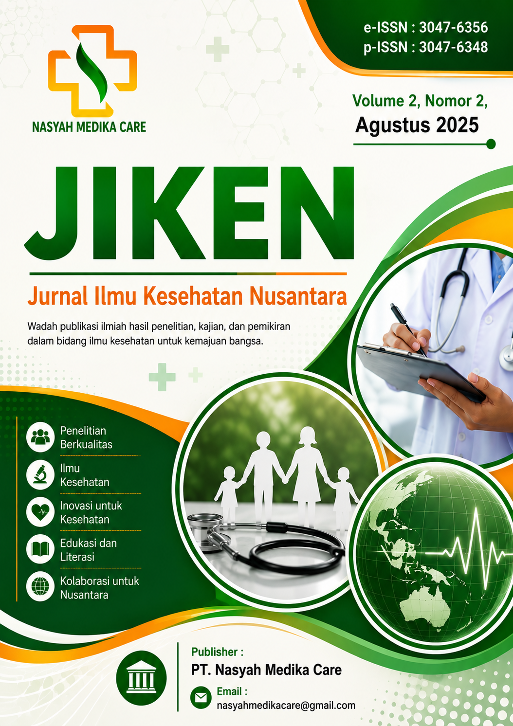 					View Vol. 2 No. 2 (2025): Jurnal Ilmu Kesehatan Nusantara
				